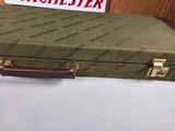 9205 Winchester Green hard trunk style case, NOS--- amazing case, it has the keys, key fob and even the inspection tag. Will hold up to a 28” barrels. - 4 of 15