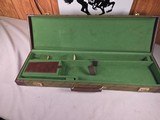 9205 Winchester Green hard trunk style case, NOS--- amazing case, it has the keys, key fob and even the inspection tag. Will hold up to a 28” barrels. - 15 of 15