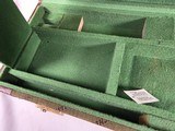 9205 Winchester Green hard trunk style case, NOS--- amazing case, it has the keys, key fob and even the inspection tag. Will hold up to a 28” barrels. - 14 of 15