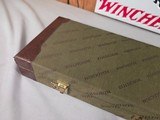 9205 Winchester Green hard trunk style case, NOS--- amazing case, it has the keys, key fob and even the inspection tag. Will hold up to a 28” barrels. - 6 of 15
