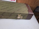 9205 Winchester Green hard trunk style case, NOS--- amazing case, it has the keys, key fob and even the inspection tag. Will hold up to a 28” barrels. - 3 of 15
