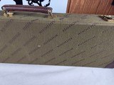 9205 Winchester Green hard trunk style case, NOS--- amazing case, it has the keys, key fob and even the inspection tag. Will hold up to a 28” barrels. - 8 of 15