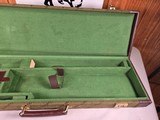 9205 Winchester Green hard trunk style case, NOS--- amazing case, it has the keys, key fob and even the inspection tag. Will hold up to a 28” barrels. - 11 of 15