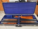 9214
Winchester 101 field skeet set, 20 gauge, 28 gauge, 410 gauge, all are 28” barrels, brass sight beads, butt plate, vent rib, all original, in fa