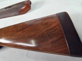 9217
Winchester model 21 SXS shotgun stock and forearm wood, will fit a 16 gauge or 20 gauge, walnut wood with a leather pad, approximately 15” LOP, - 2 of 25
