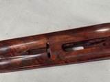 9217
Winchester model 21 SXS shotgun stock and forearm wood, will fit a 16 gauge or 20 gauge, walnut wood with a leather pad, approximately 15” LOP, - 22 of 25