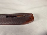9217
Winchester model 21 SXS shotgun stock and forearm wood, will fit a 16 gauge or 20 gauge, walnut wood with a leather pad, approximately 15” LOP, - 19 of 25