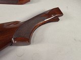9217
Winchester model 21 SXS shotgun stock and forearm wood, will fit a 16 gauge or 20 gauge, walnut wood with a leather pad, approximately 15” LOP, - 14 of 25