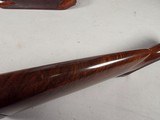 9217
Winchester model 21 SXS shotgun stock and forearm wood, will fit a 16 gauge or 20 gauge, walnut wood with a leather pad, approximately 15” LOP, - 13 of 25