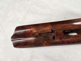 9217
Winchester model 21 SXS shotgun stock and forearm wood, will fit a 16 gauge or 20 gauge, walnut wood with a leather pad, approximately 15” LOP, - 23 of 25