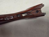 9217
Winchester model 21 SXS shotgun stock and forearm wood, will fit a 16 gauge or 20 gauge, walnut wood with a leather pad, approximately 15” LOP, - 9 of 25