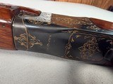 9239
Winchester 101 20 gauge, 26” Barrels, SK/SK, Gold Dama scene, Butt pad, pistol grip with red “W” cap, 13 5/8 LOP, two brass beads, ejectors, ven - 8 of 25