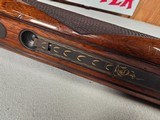 9239
Winchester 101 20 gauge, 26” Barrels, SK/SK, Gold Dama scene, Butt pad, pistol grip with red “W” cap, 13 5/8 LOP, two brass beads, ejectors, ven - 12 of 25