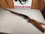 9251
Winchester Model 50, 20 gauge, 2 3/4, crack in stock, pistol grip, butt plate plain barrel, 27” barrel, 12 3/4 LOP, More pictures at dawsonsdoub - 4 of 25