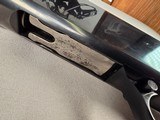 9251
Winchester Model 50, 20 gauge, 2 3/4, crack in stock, pistol grip, butt plate plain barrel, 27” barrel, 12 3/4 LOP, More pictures at dawsonsdoub - 13 of 25