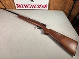 9245Winchester Model 74, 22 Long Rifle, Open Sights, pistol grip, wood stock, blued barrel, 23” barrel. More pictures at DawsonsDoubles DOT COM. - 1 of 25