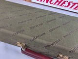 9254
Winchester Green Shotgun hard trunk style case. This one has the green interior, comes with keys and blocks.
More pictures at dawsonsdoubles DO - 4 of 18