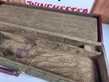 9254
Winchester Green Shotgun hard trunk style case. This one has the green interior, comes with keys and blocks.
More pictures at dawsonsdoubles DO - 13 of 18