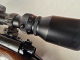 9270
Winchester Model 70, pre 64, 300 H + H, Magnum, 26” Barrels, cheek piece, Pachmayer butt pad, LOP 14 1/4, Sling Swivels, Tasco 3x9 scope, made - 17 of 25