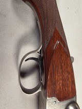 9274
Winchester model 23 XTR Pigeon Grade, 12 Gauge, 3” chambers, round knob, Mod/Full, vent rib, 28” barrels, white line butt pad, 14 1/4 LOP, Green - 15 of 25