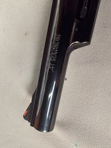 9276
Smith and Wesson 57-6, 41 Magnum, 6” barrel, Hi-Viz red camp front sight, N Target Frame, 6 shot, Micrometer rear, special oversized grips, shro - 6 of 19