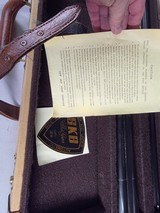 9290
SKB 385 Ducks Unlimited 2 barrel set, Only 200 were Made, 20 gauge and 28 Gauge, The stock is American walnut in high gloss finish with a semi- - 23 of 25