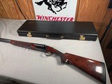 9298 Winchester Model 23 Custom, 12 Gauge, 27” Barrels, looks like a model 21, made in 1987,14 1/4 LOP, 7 screw in chokes, M,F, XF, 2-IC, IM, pistol - 4 of 25