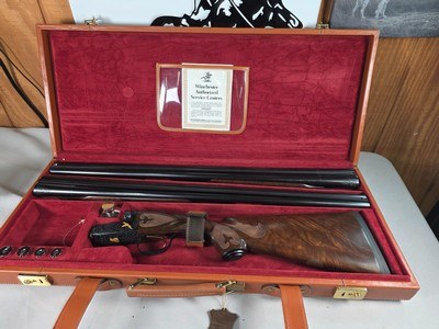 9317 Winchester 23 CUSTOM 2 BARREL HUNT SET WBS, 28 gauge and 20 Gauge barrels,both are 26 inch barrels, both are ic/mod, raised solid rib, ejectors