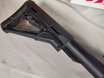 9319 Stag Arms model Stag 15 5.56(223) stainless steel medium barrel 1 in 8 twist, tuned trigger, MAG PULL adjustable stock, 30 round magazine. Nikon - Image 23 of 25