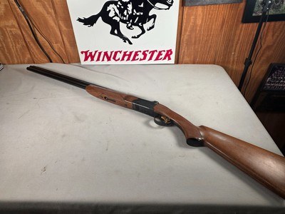 9320Ithaca 500 20 Gauge, 28” barrels, factory 13 3/4” LOP, Pistol grip with cap, beautiful engraved with birds on each side, Ejectors, Mod/Full fixe - Image 1 of 25