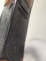 9320Ithaca 500 20 Gauge, 28” barrels, factory 13 3/4” LOP, Pistol grip with cap, beautiful engraved with birds on each side, Ejectors, Mod/Full fixe - Image 25 of 25