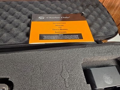 9321 Charles Daly Chiappa Triple Crown three barrel shotgun, 12 Gauge, 2 3/4 and 3”, High Viz front site, vent rib, butt pad, 28” barrels, 14 LOP, com - Image 6 of 25