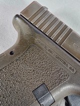 9327Glock model 17, faded OD Green,semi auto pistol 9mm ( 9x19), one 17 round magazine, fixed sites, all original, SN# HV602,More pictures at Da - Image 14 of 17