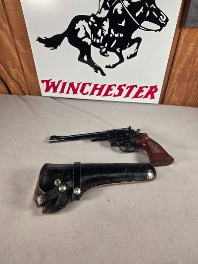 9328Smith & Wesson model 27-2, 8” barrel, 357 Magnum, vintage N frame, Revolver with pinned barrel, target sight, trigger shoe, blued all original, - Image 1 of 25