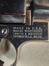 9328Smith & Wesson model 27-2, 8” barrel, 357 Magnum, vintage N frame, Revolver with pinned barrel, target sight, trigger shoe, blued all original, - Image 13 of 25