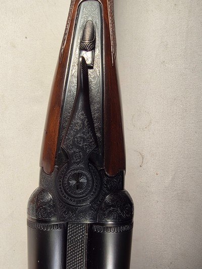 9332SKB/Ithaca 28020 gauge, side by side shotgun, 25” barrels, IM/M, Single selective trigger, Ejectors, Butt plate, 14 1/4 LOP, Solid rib, straig - Image 14 of 25