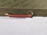 9336Winchester Hard trunk style shotgun case, Green, has keys, will hold up to a 28.5 barrel. For the Winchester Model 23 or 101, More pictures at D - Image 3 of 15