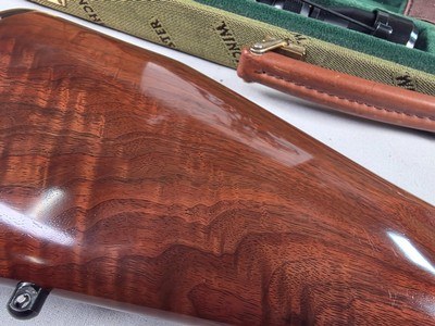 9340Winchester Grand European XTR over under Rifle, 30/06 over 30/06, made in 1994-1985, 23 1/3 blue steel barrel with iron sights and claw scope mo - Image 16 of 25