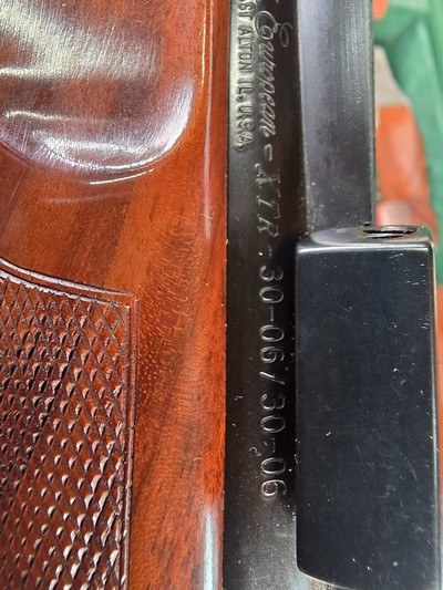 9340Winchester Grand European XTR over under Rifle, 30/06 over 30/06, made in 1994-1985, 23 1/3 blue steel barrel with iron sights and claw scope mo - Image 20 of 25