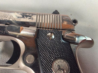 9349Colt MK IV Series 80 Mustang, 380 Auto, 2” barrel, Colt Grips, Stainless, semi Auto, More pictures at DawsonDoubles DOT COM - Image 3 of 12