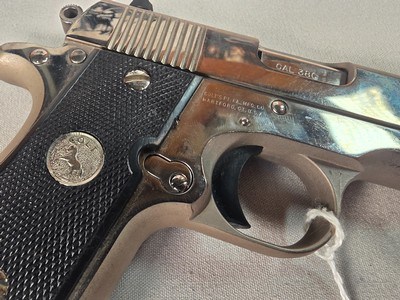 9349Colt MK IV Series 80 Mustang, 380 Auto, 2” barrel, Colt Grips, Stainless, semi Auto, More pictures at DawsonDoubles DOT COM - Image 8 of 12