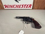 9347Smith and Wesson Mod 10-6, 38 Smith and Wesson Special CTG, 6 Shot revolver, wood grips, Ramp Sight. More pictures at DawsonsDoubles DOT COM - Image 1 of 14