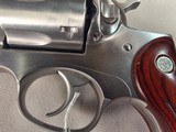 9350Ruger Red Hawk 45 Colt Auto, 4” Barrel, Wood Grips, adjustable site, revolver, stainless, With original plastic case, paperwork. More pictures a - Image 3 of 17