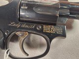 9355Smith and Wesson 36-7, Lady Smith, 38 Smith and Wesson Special, 2” Barrel, Rubber Grips, Blue 5 Shot. More pictures at DawsonsDoubles DOT COM - Image 8 of 12