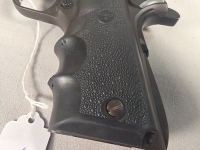 9357Springfield Armory, Model 1911-A1, 45 Caliber, 3 1/2” Barrel, Hogue Grips, Blue, semi auto, More pictures AT DawsonsDoubles DOT COM - Image 2 of 15