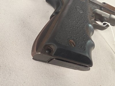 9357Springfield Armory, Model 1911-A1, 45 Caliber, 3 1/2” Barrel, Hogue Grips, Blue, semi auto, More pictures AT DawsonsDoubles DOT COM - Image 11 of 15