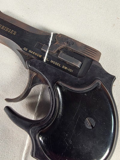 9359High Standard Derringer, DM 101, 22 Mag, Blue, 2 shot, More pictures at DawsonsDoubles DOT COM - Image 4 of 13