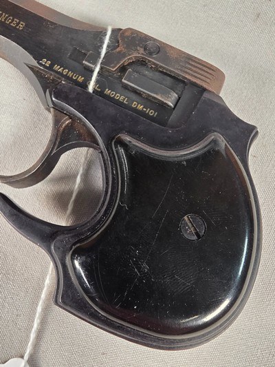 9359High Standard Derringer, DM 101, 22 Mag, Blue, 2 shot, More pictures at DawsonsDoubles DOT COM - Image 13 of 13