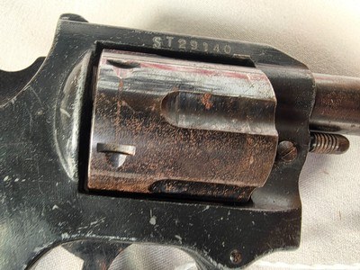 9360 FIE Standard, 38 Special, Rubber Grips, 4” Barrel, NO Front Sight. More pictures at DawsonsDoubles DOT COM - Image 8 of 12