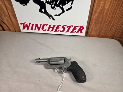 9358Taurus The Judge, 45 LC or 410 Gauge, 3” Barrel, Stainless, Rubber Grips, high viz sights, More pictures at DawsonsDoubles DOT COM - Image 1 of 14